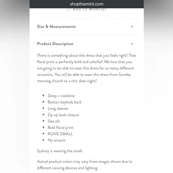 Floral Maxi Dress Long Sleeves size M - Picture 6 of 9